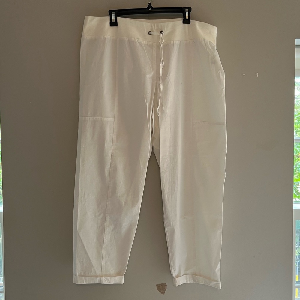EILEEN FISHER - XL - White Linen Pants